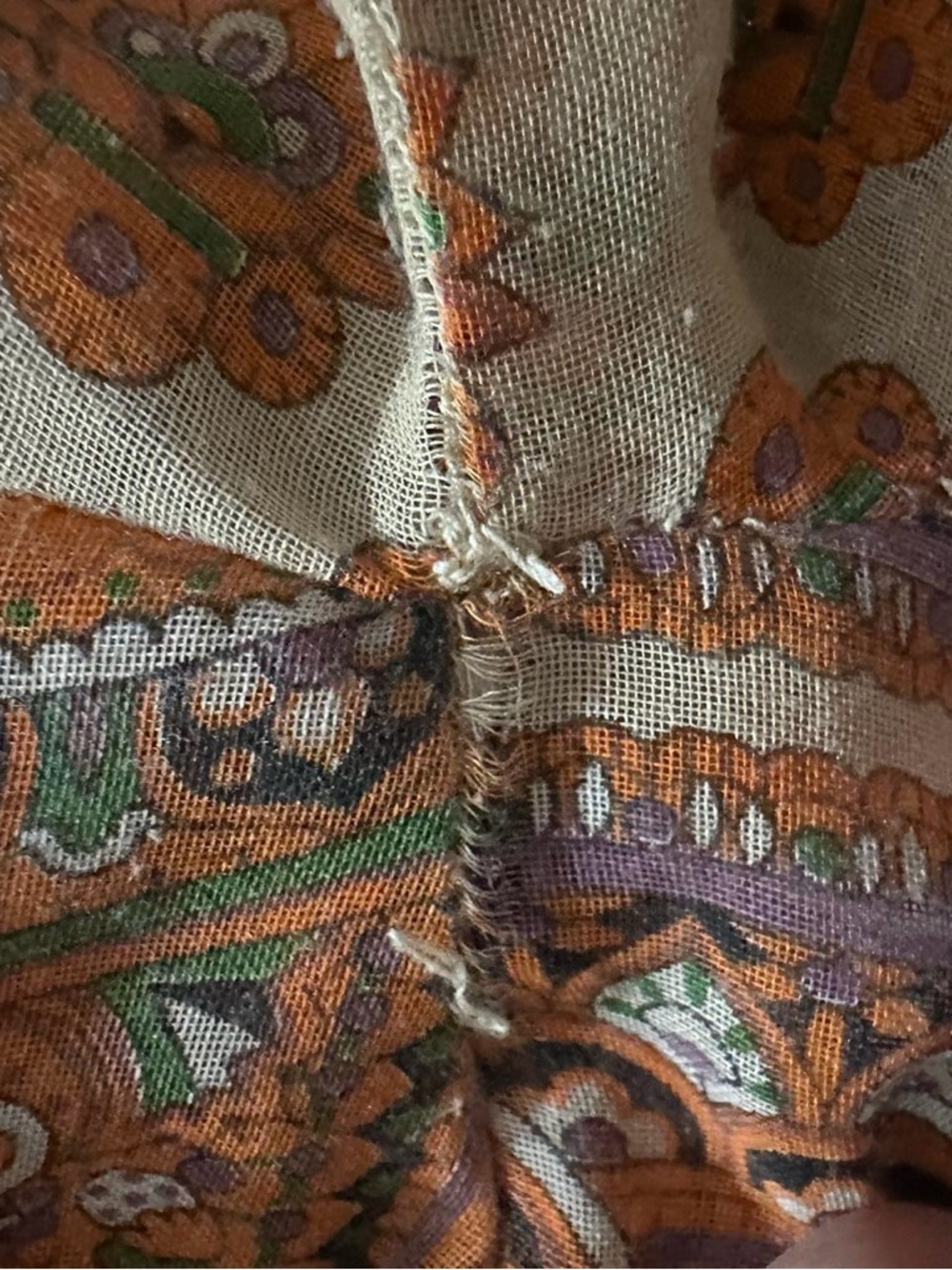 Vintage 1970s Paisley Printed Maxi Dress - Picture 5 of 5